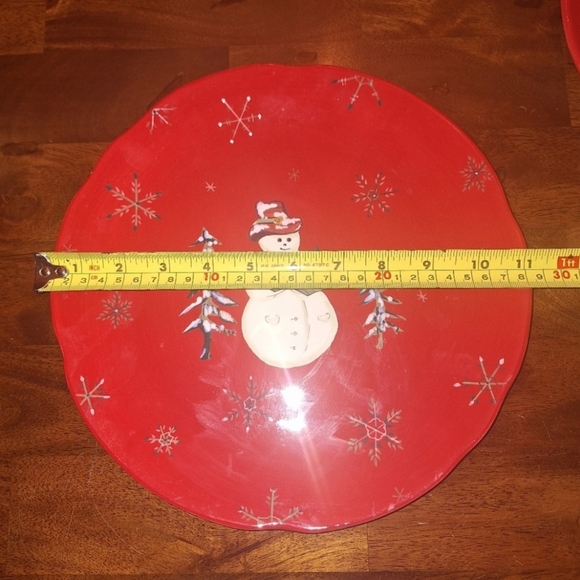 JOLLY Ol' SNOWY PLATE by Tracy Porter Set of 2 ONLY IN THIS SALE - Picture 8 of 9